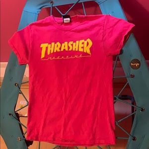 Small pink thrasher shirt